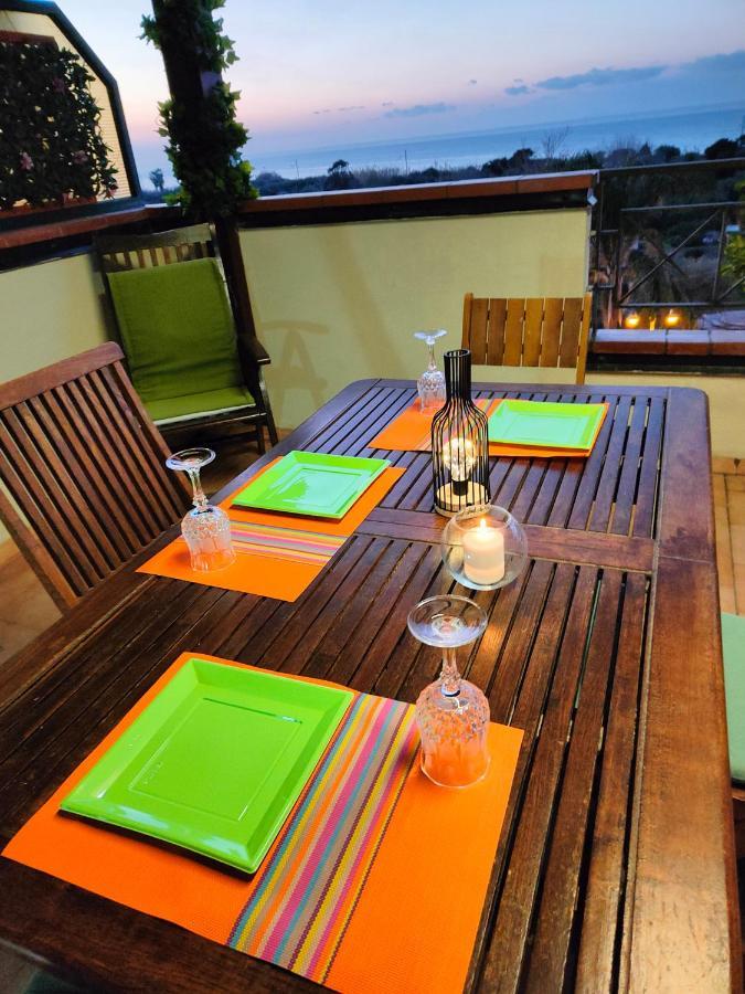 "Appartamento Del Mare Gliaca" Con Vista Isole Eolie,Ampia Terrazza,Wifi E Parcheggio Privato Gratuito Piraino Buitenkant foto